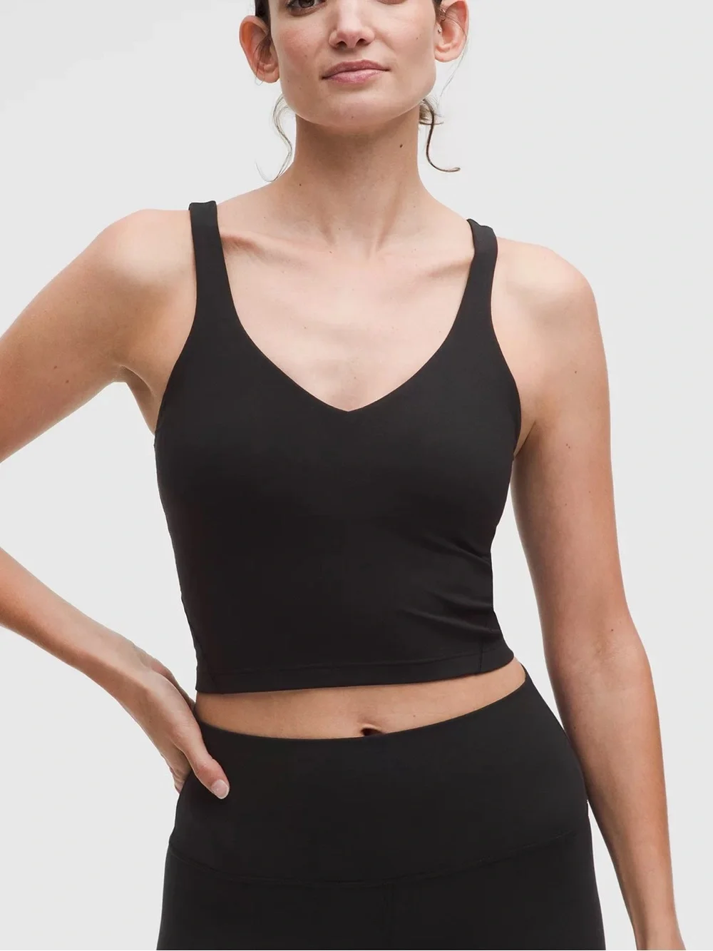 Lululemon Align Tank Seamless V-Neck Black Bralette